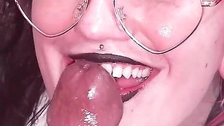 Lucky Gurl Caroline Bloo - Hotwife Slut Secretary Throat Fucks a BBC
