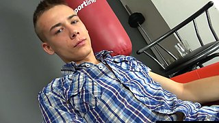 Handsome Czech Boy Handjob Session