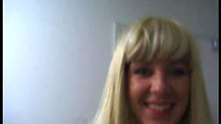 Blonde slut sucking schlong in pov video