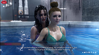 Mrs Denvers 17 Wanda and Lois Spend Quality Time Together in Swimingpool