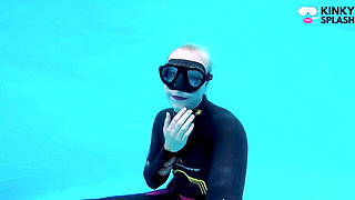 Underwater Wetsuit JOI in My Private Pool
