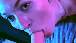 Watching Me Suck a Dildo in the Strap-on