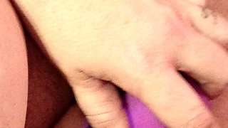 Getting off using my rose while sucking hubbys cock