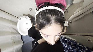 Bathroom Fucks Me Hard and Fills My Mouth with Cum