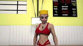 Gym trainer gets cock throbbing and swallows every drop fast