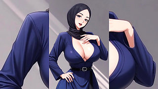 Hijabi Muslim Babes Teasing & Twerking Solo - Best Seductive Spanking, Bouncing & Hijab Part 1