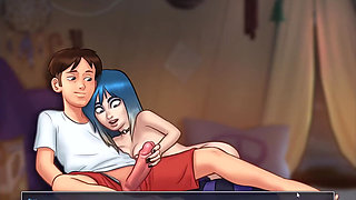 Summertime Saga Miss Dewitt & Helan & Eve Animation Collection part 11 Nude Sex Game Play