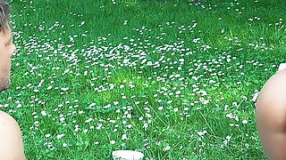 Naked Yoga with Stepbro Turns Into Outdoor Sex