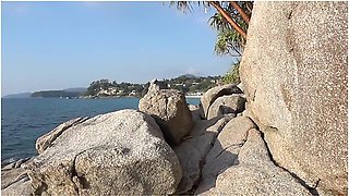 Big Cock Stranger Destroys Juice Pussy On The Beach - Cherry Kiss And Vince Karter