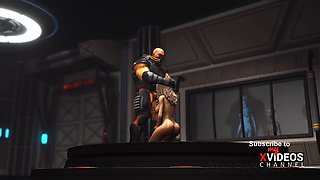 Realm 51. a sexy teenage blonde gets pounded hard by sci-fi soldier in the lab