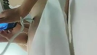 Amateur asian teen licks ass and sucks cock