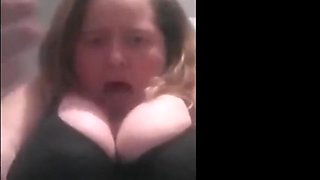 WATCH Hungry BIG TITTIE BBW HOG EATing Messy Cheeseburger - Verified amateurs