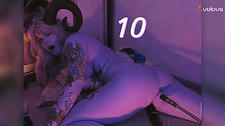 CUTE DEMONESS PUNISHED WITH A BIG COCK