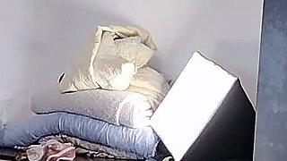Sexy Latina Tries on and Cuts Clothes
