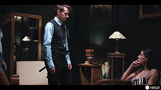 Lesbian Freeze Fetish - Brunette Latina Girl Stops Time And Pranks Coco Bae While Sucking Her Tits