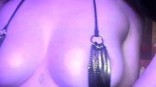 Amateur striptease and Solo masturbation