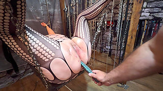 Kitty's Treat Request From a Fan for Lanista to Do. Banana in Bum, Chocolate Dildo in Fanny!