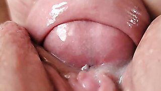 Best pussy fuck - Maximally detailed pussy fuck close-up . Cumshot and creamy fuck