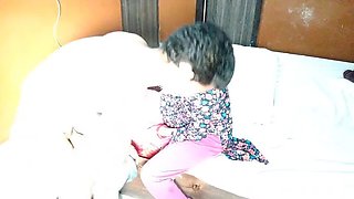 Sunlight Cream Massage: Indian Wife Cheats with Big Cock Doggy Style Fucking