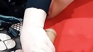 Teen uses new fucking machine