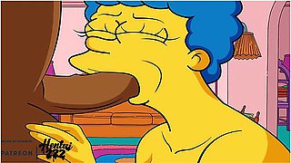 The Simpsons Cheating Marge Fucks Carl Video - Car Toon And Marge Simpson