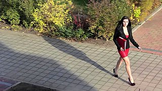 German Femdom bailiff MILF seduce Teen debtor to Fuck her
