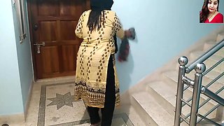 Indian Stepmom Fucked By Stepson While She Cleaning House - Dad Is Away