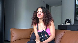 LATINA CHURCH GIRL TEEN thanked me after the FACIAL