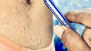Desi bhabi hair remove in bathroom