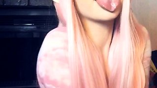 Curly Blonde Teen Records Solo Dildo Masturbation More at
