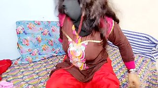 Hot Desi Girl Netu Fucks Herself with Big Dildo on WhatsApp Call - Tight Pussy & Dirty Talk