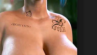 Big Breast Harley Quinn Being Beautiful as Ever