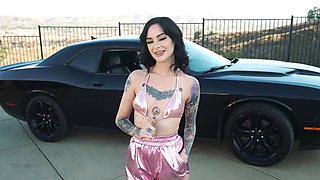 POV Outdoor BBC Riding With Inked Petite Lysagna Del Ray