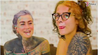 Orgy Tattooed Girls Share Cock In Wet Pussy Party With Nikolaz Zpageti, Snake Dave And Lily Lu