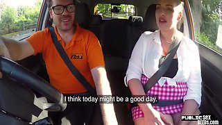 Chubby English Driving Student Fucked In Public