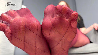 Worship My Fragrant Feet and Cum on My Countdown! - Pantyhose Domination with Foot Worship, and JOI with Miss Adrastea