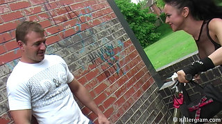 Cock Hungry Slut Elizabeth Lawrence Rides Her Bwc Studs Fat Cock Bals Deep and Takes His Cum All Over Her Sexy Face