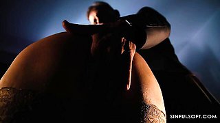 Office sex in the missionary pose with a gorgeous beauty Karina King