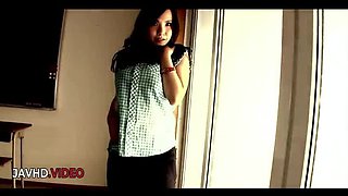 Miho Tsujii takes hard deep drilling on her sweet Asian pussy