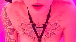 Slutty Kitty Rides a Toy and Pours Milk All Over Her Body