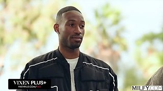 Blonde MILF Andie Anderson Takes Two Big Black Cocks While Husband Is Away - Spit Roasted & Deep Throated