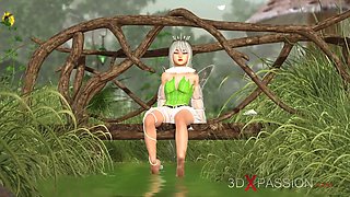 Hot xxx! crazy beautiful pixie and gnome in the village