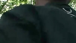 Stripped humiliated and spanked in the forest