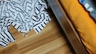 My Slut First Shows Me Her Soaked Panties and Then Teases Me with Her Wet Pussy