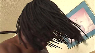 Busty Black MILF Rides Thick Cock Until Facial