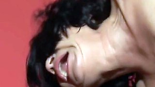 Hairy Granny Gets Naughty at the Gym with a Young Stud