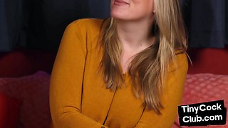 Hottie bae watch guy jerking tiny one-eyed snake