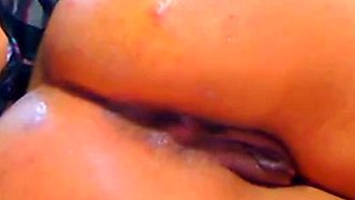 Latina with big tits masturbates on cam