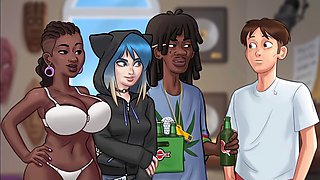 Anime, summertime saga eve, big ass latina