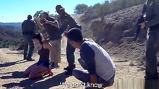 Super hot Latina whore fucked by the border patrol agent